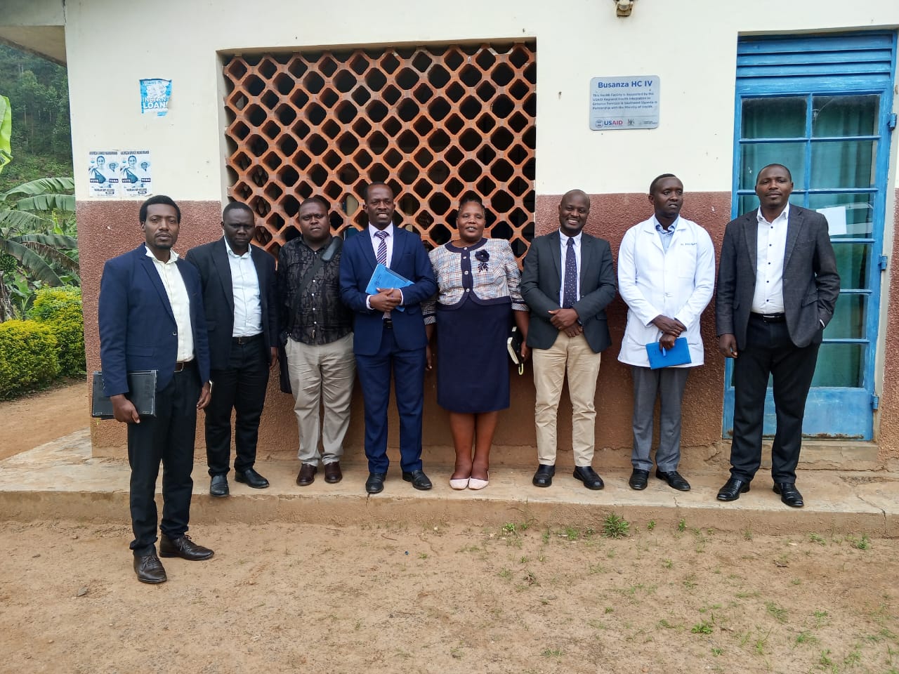 Ministry of Health Representative During Inspection at Busanza Health Centre IV